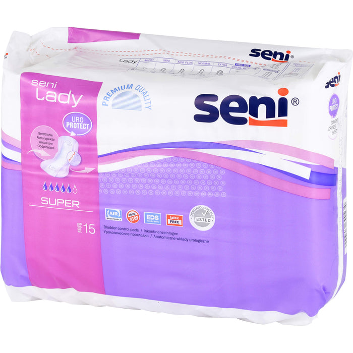 Seni Lady Super Urinvorlage, 15 pc Modèles