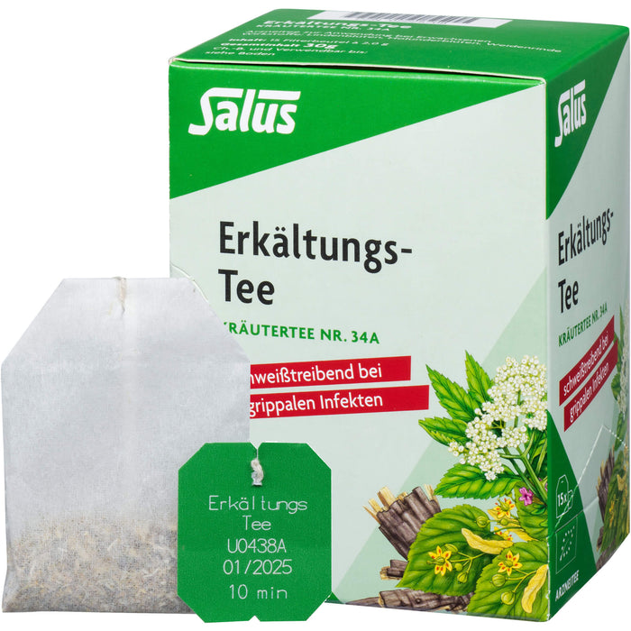 Salus Erkältungs-Tee Nr. 34 a bei grippalen Infekten, 15 pc Sac filtrant