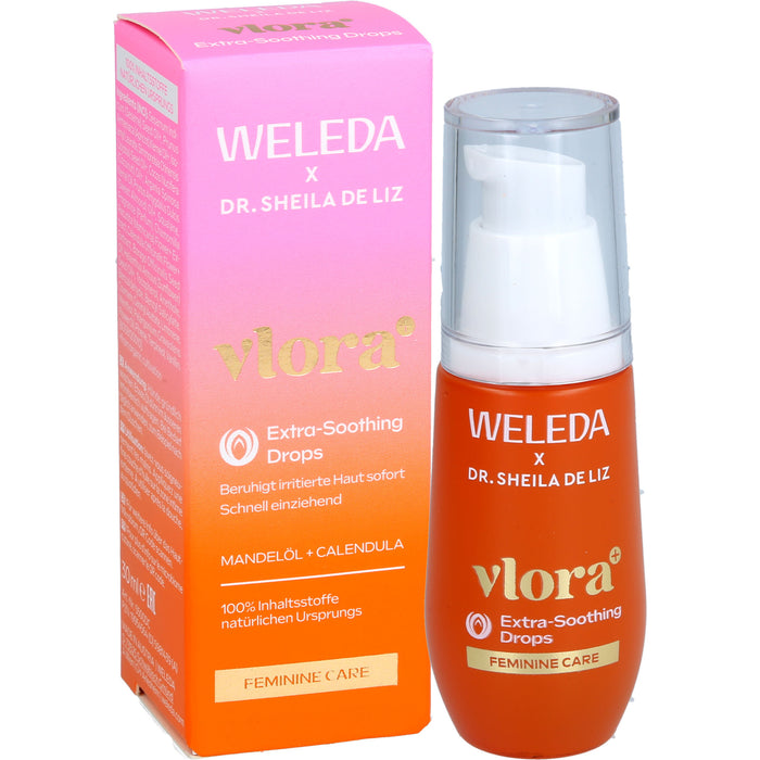 WELEDA Vlora+ Extra-Soothing Drops Öl bei gestresster Intimhaut, Irritationen und Juckreiz, 30 ml Öl
