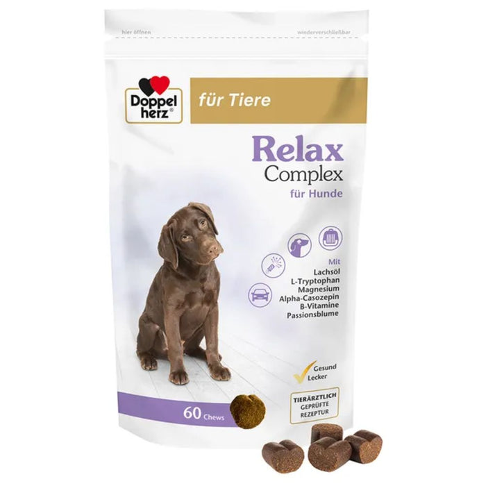 Doppelherz für Tiere Relax Complex Chews für Hunde, 60 St. Gummidrops