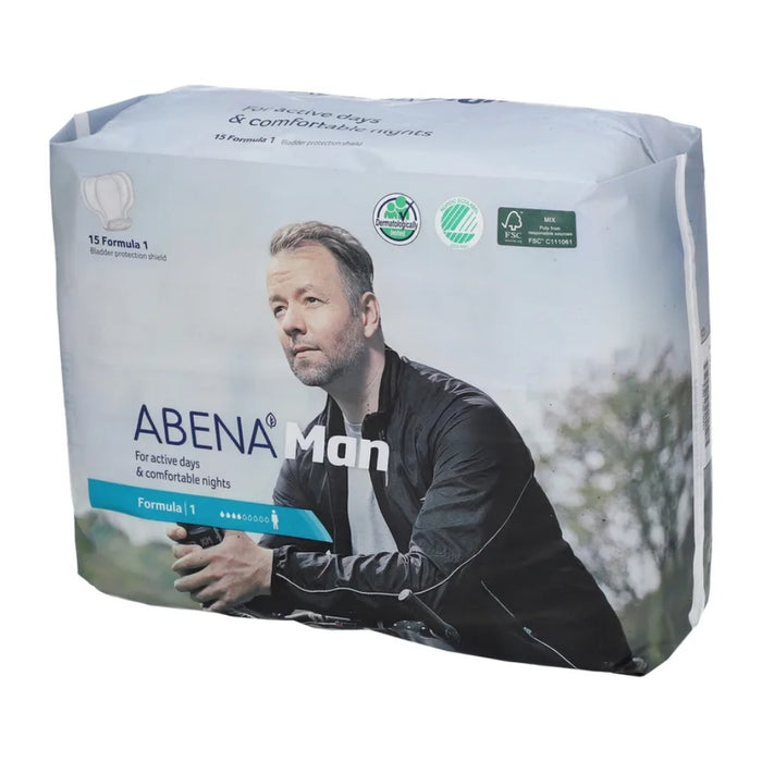 ABENA Man Formula 1 Einlagen bei mittlerer Blasenschwäche, 15 St. Einlagen