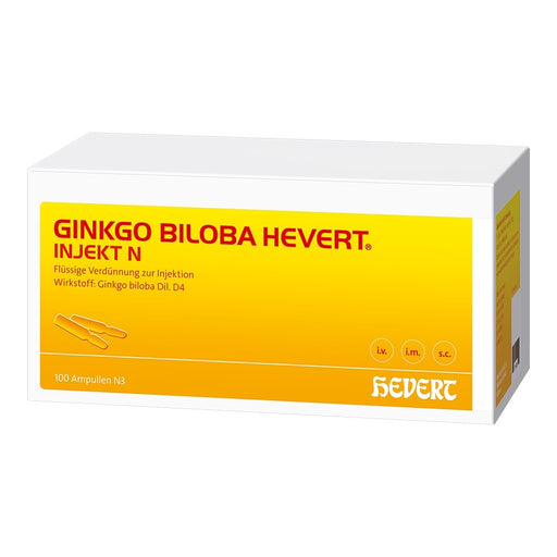 Ginkgo biloba Hevert injekt N, 100 St. Ampullen