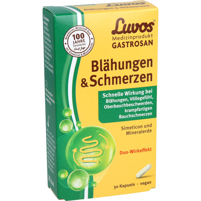 Luvos Gastrosan Kapseln bei Blähungen & Schmerzen, 30 pc Capsules