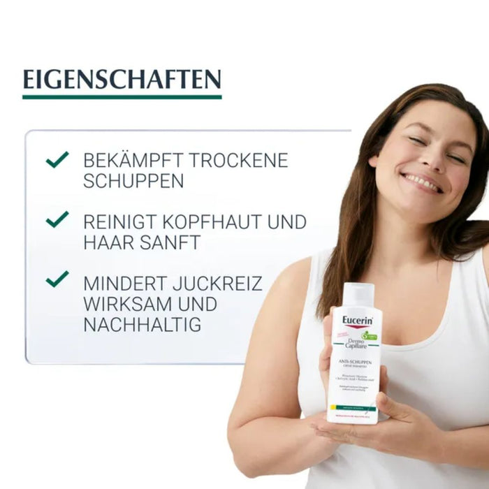 Eucerin DermoCapillaire Anti-Schuppen Creme Shamp., 250 ml Shampoing