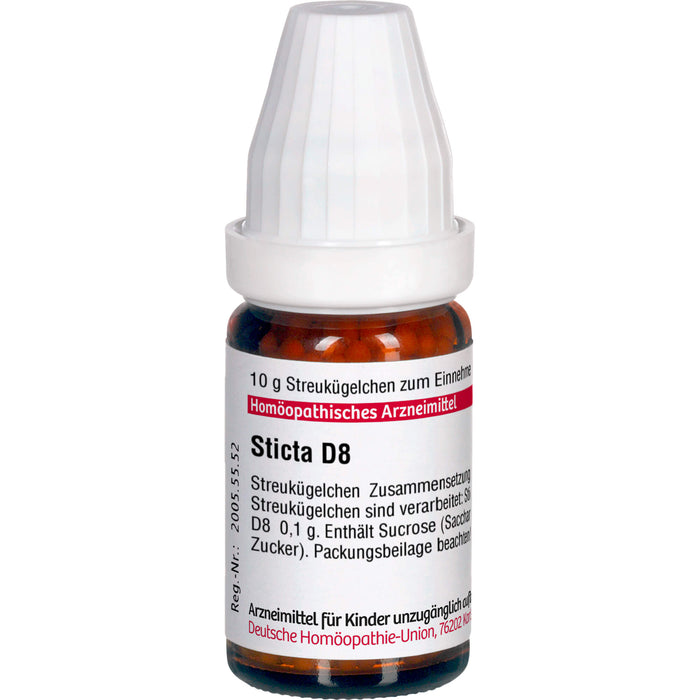 Sticta D8 DHU Globuli, 10 g Globules