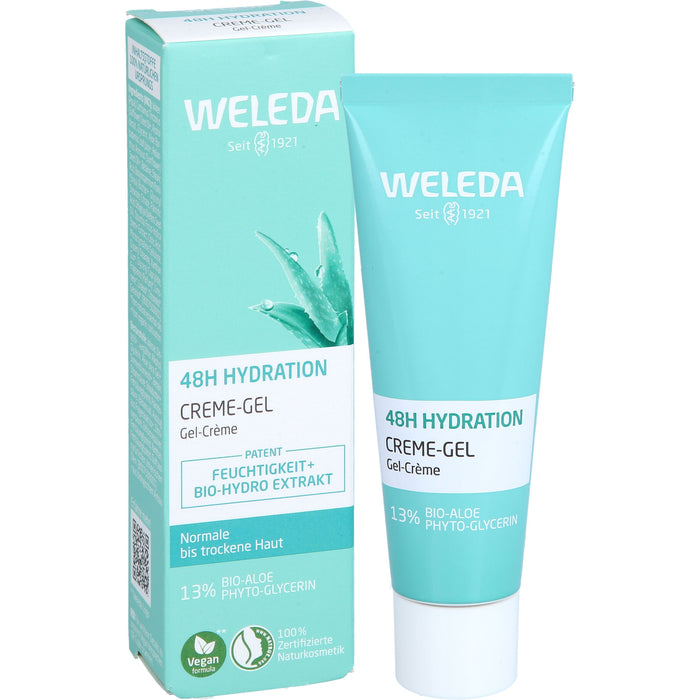 WELEDA 48H Intensive Hydration Creme-Gel für normale & trockene Haut, 30 ml Crème