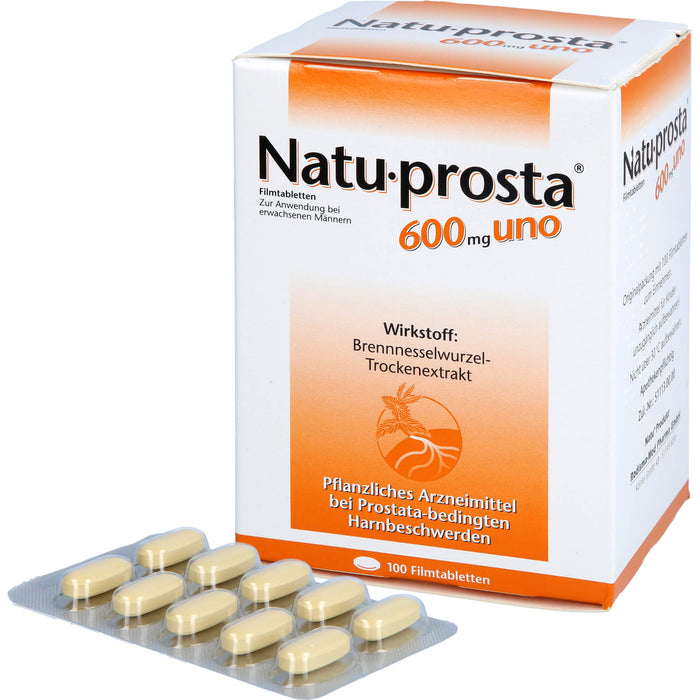 Natu-prosta  600 mg uno, Filmtabletten, 100 pc Tablettes