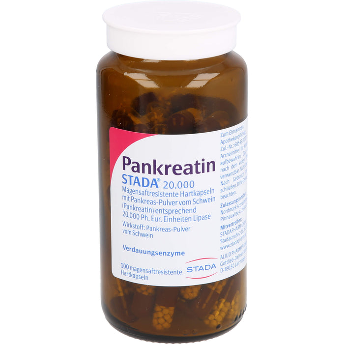 Pankreatin STADA 20.000 Hartkapseln, 100 St. Kapseln