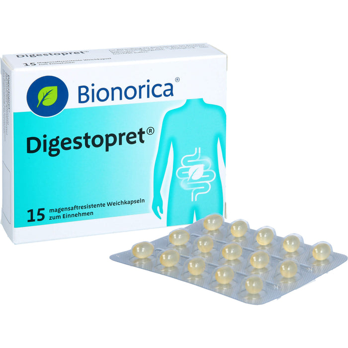 Digestopret Weichkapseln bei Darmbeschwerden, 15 pc Capsules