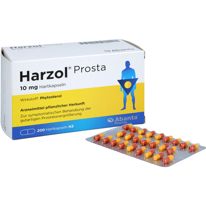 Harzol Prosta 10 mg Hartkapseln bei gutartiger Prostatavergrößerung, 200 pcs. Capsules