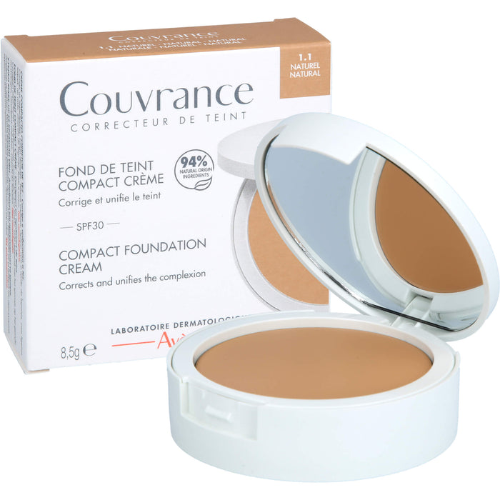 Avène Couvrance Kompakt Creme-Make-up Naturel 1.1 mit LSF 30, 8.5 g Cream