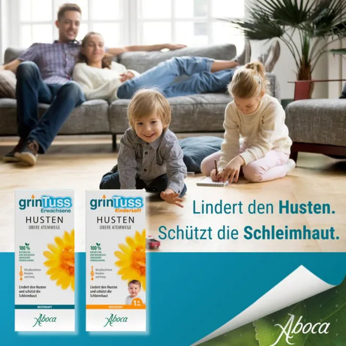 GrinTuss Hustensaft bei trockenem Husten, 180 g Solution