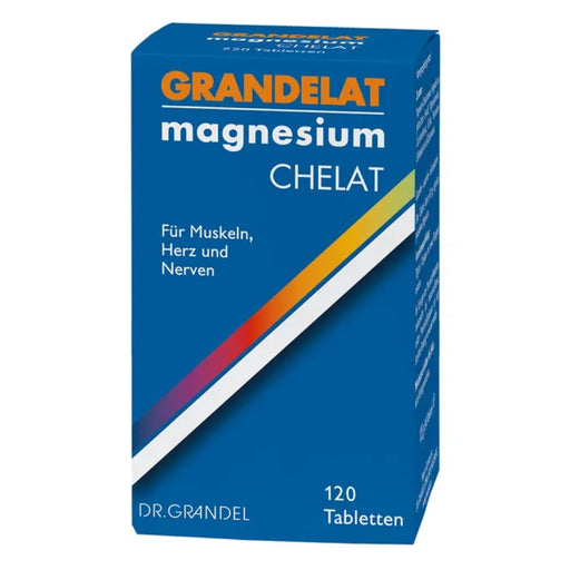 Dr. Grandel Grandelat Magnesium Chelat Tabletten für Muskeln, Herz und Nerven, 120 St. Tabletten