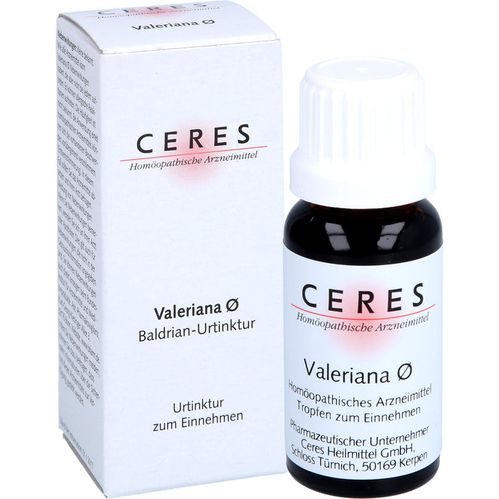 Ceres Valeriana Urtinktur, 20 ml Solution