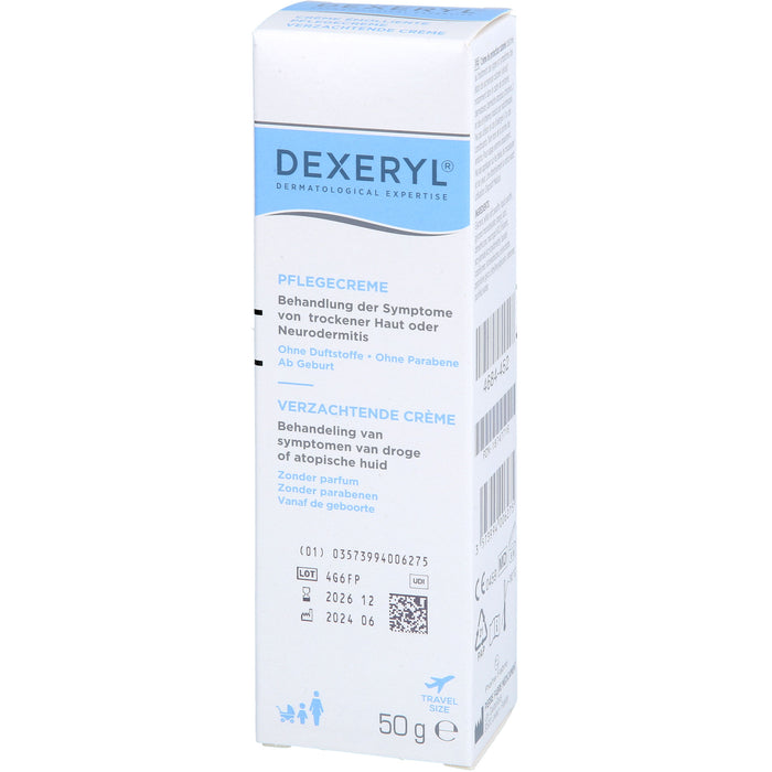DEXERYL Pflegecreme bei trockener Haut und Neurodermitis, 50 g Crème