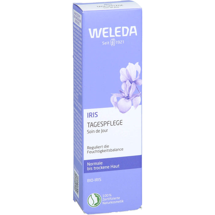 WELEDA Iris Tagespflege reguliert die Feuchtigkeitsbalance von normaler bis trockener Haut, 30 ml Crème