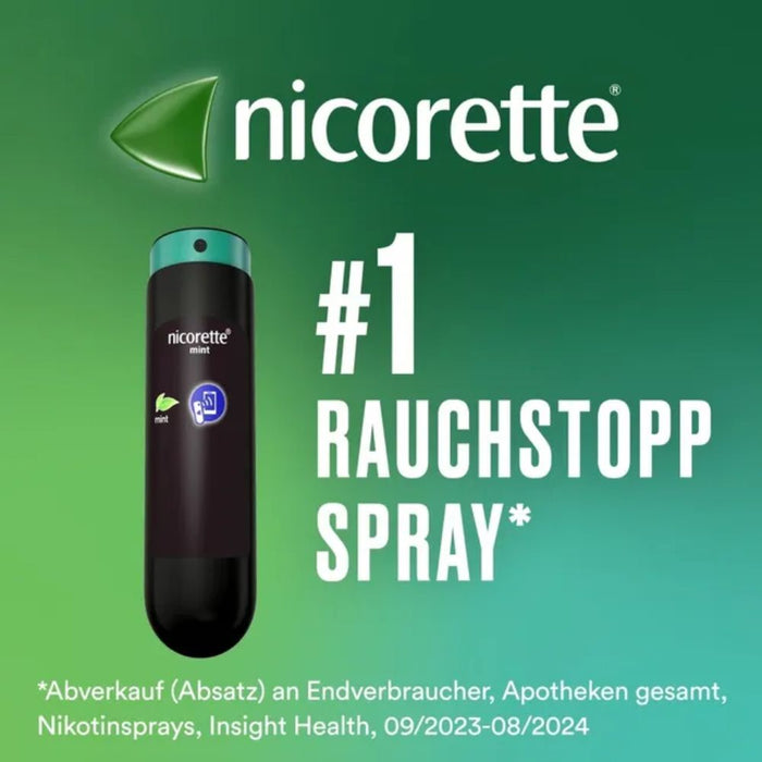 nicorette Mint Spray 1 mg/Sprühstoß, 2 pc Spray