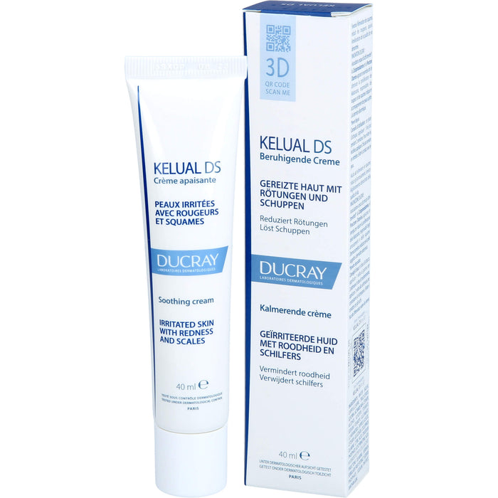 DUCRAY KELUAL DS beruhigende Creme reduziert Rötungen und löst Schuppen, 40 ml Crème