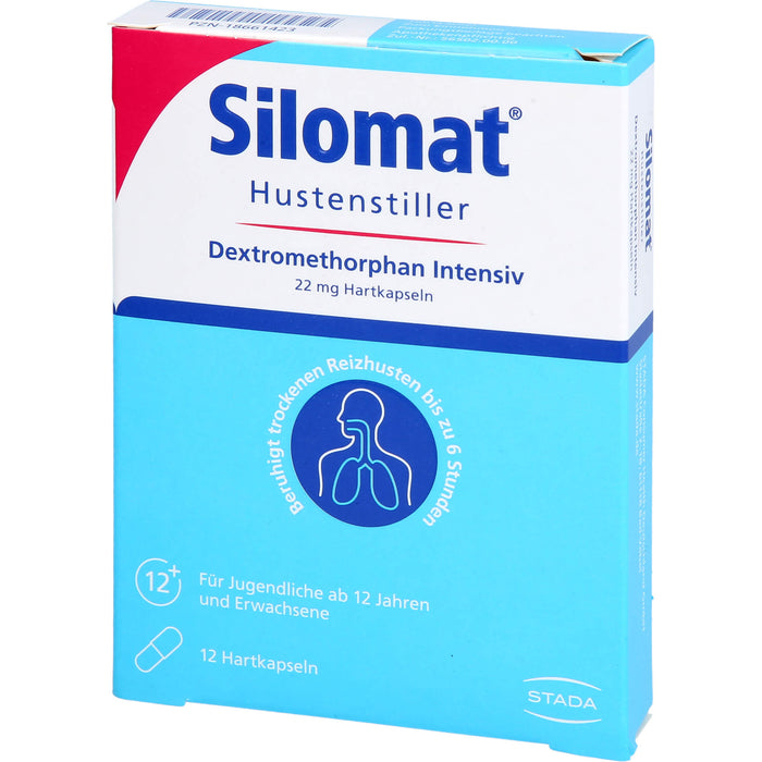 Silomat Hustenstiller Dextromethorphan Intensiv 22 mg Hartkapseln gegen Reizhusten, 12 pc Capsules