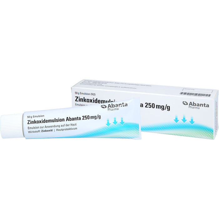 Abanta Pharma Zinkoxidemulsion 250 mg / g Hautprotektivum, 50 g Emulsion