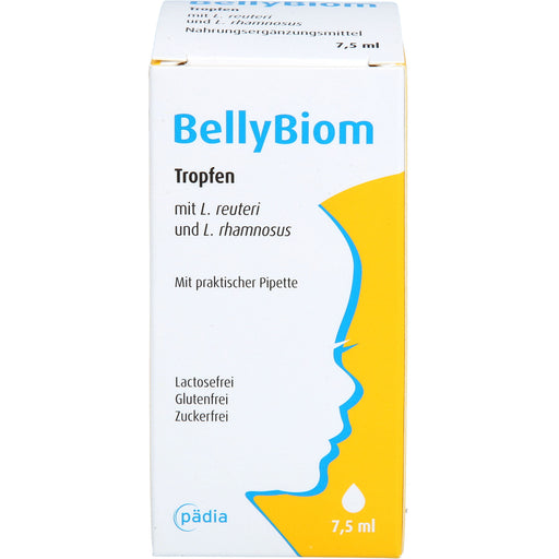 BellyBiom Tropfen unterstützen die kindliche Darmflora mit bewährten Milchsäurebakterien von Geburt an, 7.5 ml Tropfen