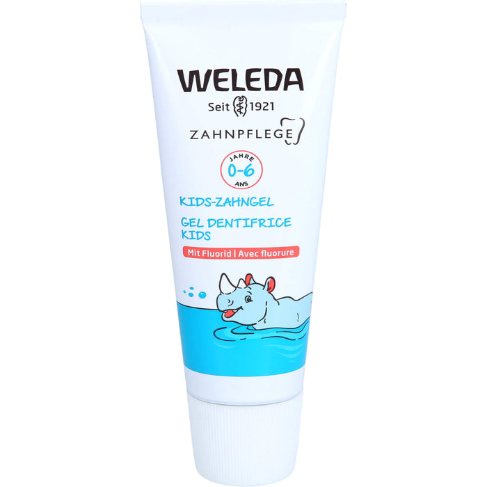 WELEDA Kids-Zahngel mit Fluorid für Kinder 0-6 Jahre schützt vor Karies und stärkt den Zahnschmelz, 50 ml Gel