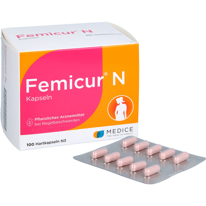 Femicur N Kapseln bei Regelbeschwerden, 100 pc Capsules