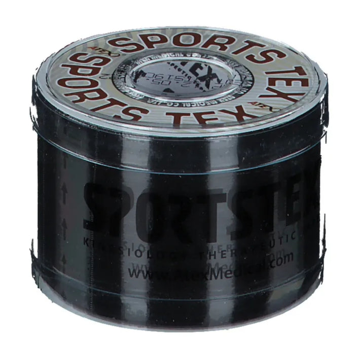 SPORTS-TEX Kinesiologie TAPE 5cmx5m Schwarz, 1 St. Pflaster