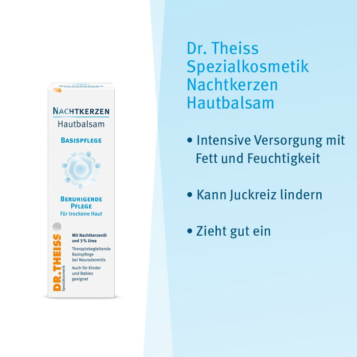 Dr. Theiss Nachtkerzen Hautbalsam beruhigende Pflege für trockene Haut, 100 ml Creme