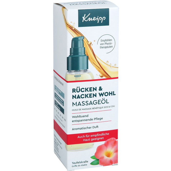 Kneipp Rücken & Nacken Wohl Massageöl Teufelskralle, 100 ml Öl