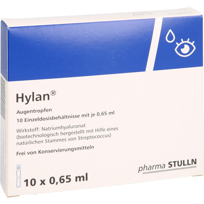 Hylan Augentropfen, 10 pc Solution