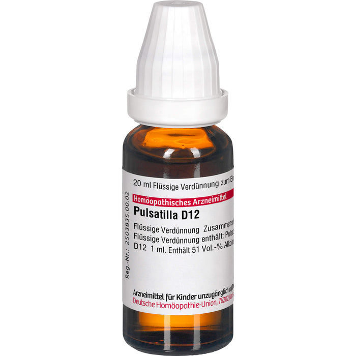 DHU Pulsatilla D12 Dilution, 20 ml Solution