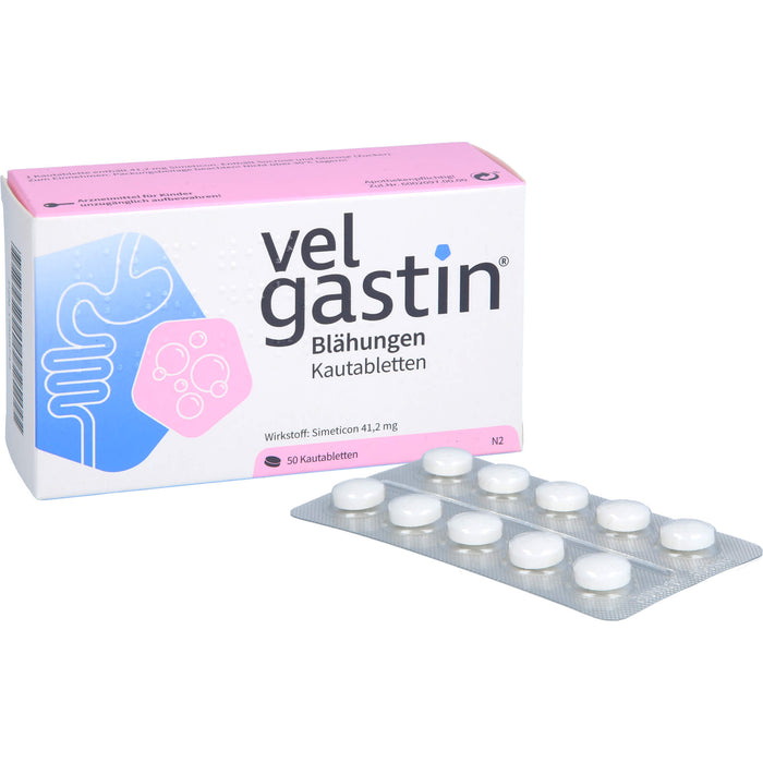 Velgastin Kautabletten bei Blähungen, 50 pcs. 
