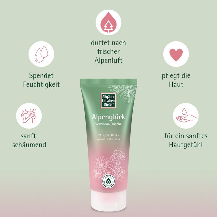 Allgäuer Latschenkiefer Alpenglück Verwöhn-Dusche, 200 ml Gel douche