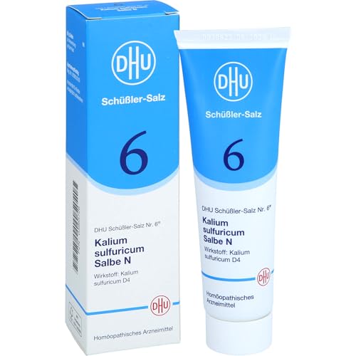 DHU Schüßler-Salz Nr. 6 Kalium sulfuricum D4 – Das Mineralsalz der Entschlackung – das Original, 50 g Ointment