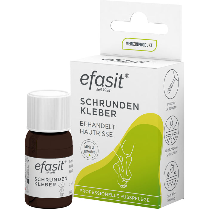 Efasit Schrunden Kleber behandelt Hautrisse, 7 ml Bottles