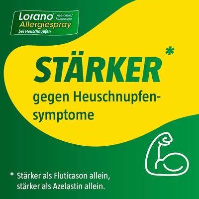Lorano Azelastin/Fluticason Allergiespray bei Heuschnupfen, 1 pc Spray