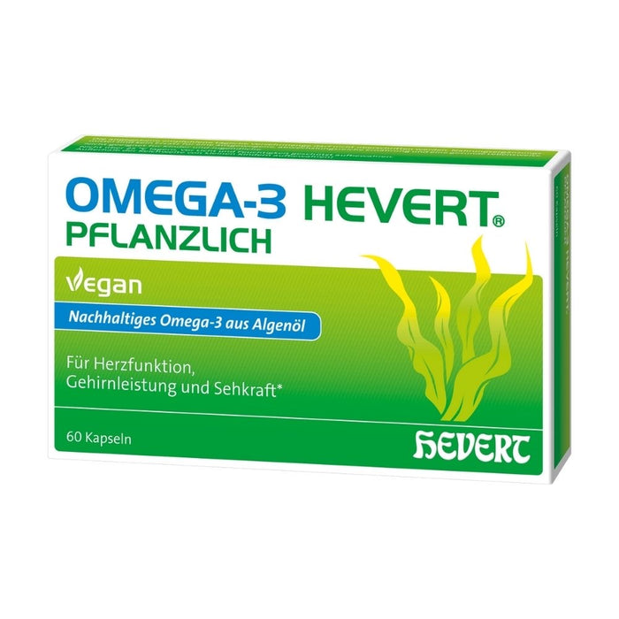 Omega-3 Hevert pflanzlich Kapseln, 60 St. Kapseln
