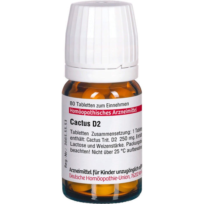 Cactus D2 DHU Tabletten, 80 pc Tablettes