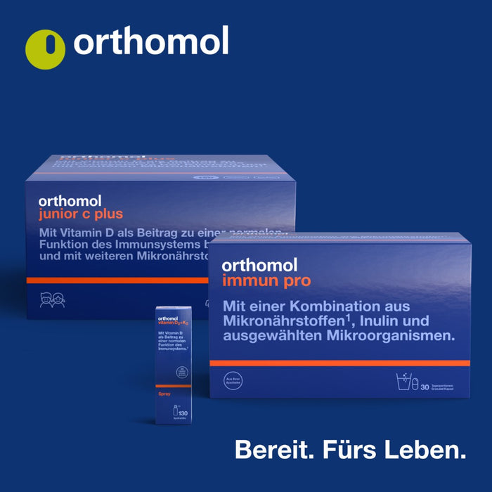 Orthomol Immun - Mikronährstoffe zur Unterstützung des Immunsystems - Nahrungsergänzung mit Vitamin C, Vitamin D und Zink, 7 St. Tagesportionen