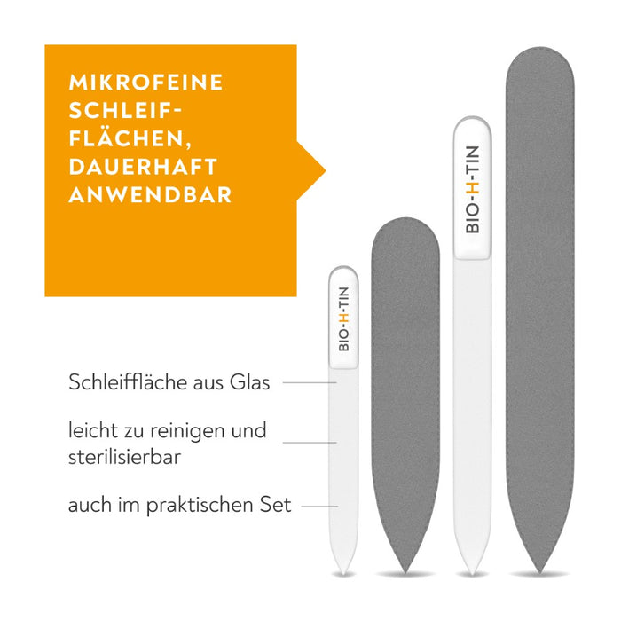 BIO-H-TIN Glas-Nagelfeile Set, 1 pcs. File