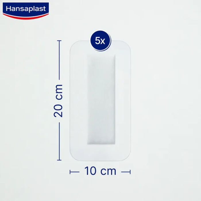 Hansaplast Aqua Protect 4XL Wundpflaster 10 x 20 cm, 5 pc Pansement