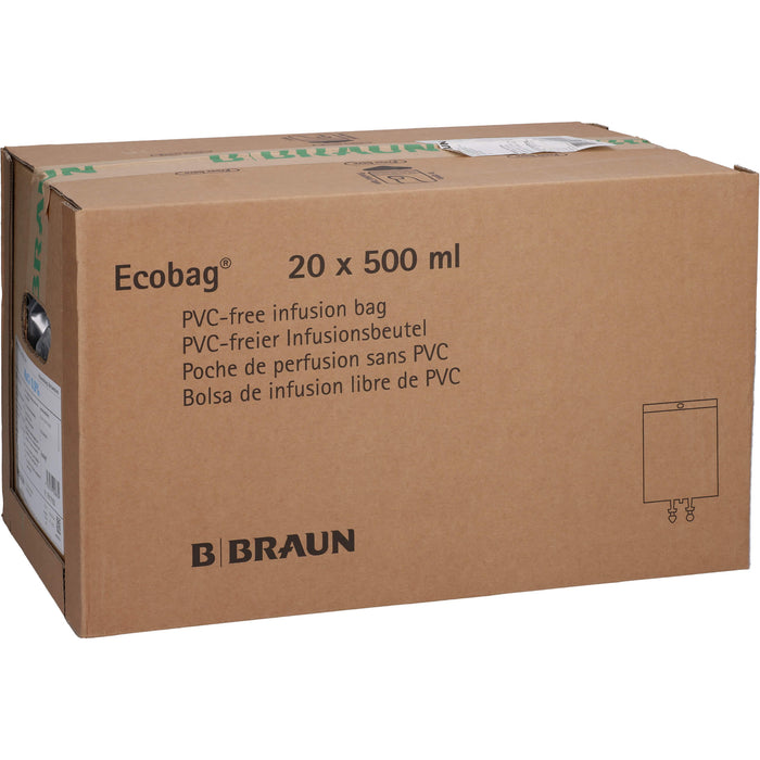 Isotone Kochsalz-Lösung 0,9 % Braun Infusionslösung, Ecobag 500 ml, 20X500 ml INF