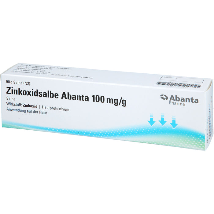 Abanta Pharma Zinkoxidsalbe 100 mg / g Hautprotektivum, 50 g Salbe