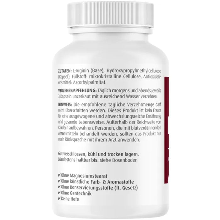 ZeinPharma L-Arginin 500 mg Kapseln, 90 pc Capsules