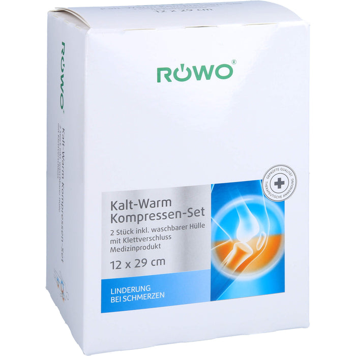 ROEWO Kalt-/Warm-Kompresse(2Stück)m. Klettbandage, 1 pc Compresses