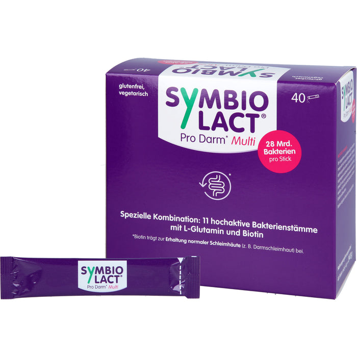 SymbioLact Pro Darm Multi 6 g Pulver zur Unterstützung einer ausgewogenen Darmflora, 40 St. Pulver