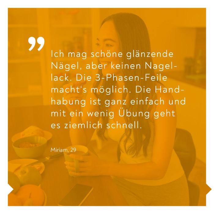 BIO-H-TIN Systematische 3-Phasen Nagelpolierfeile: Nagelpflege mit einem 3-Phasen System, 1 pc Lime