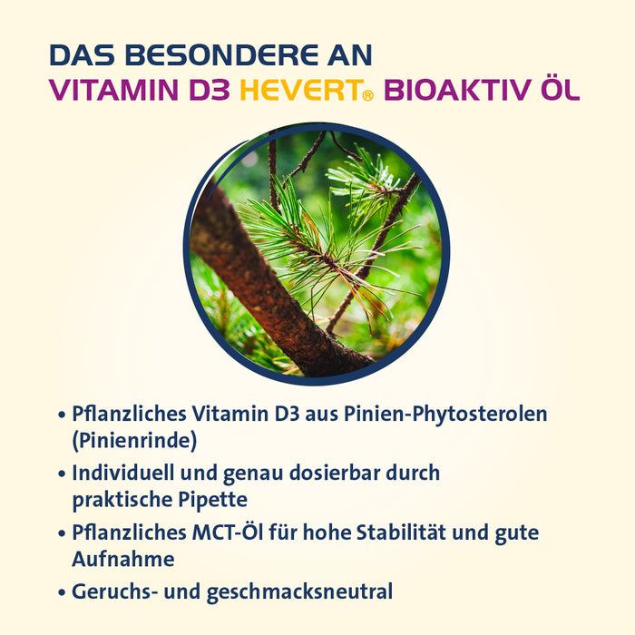 Vitamin D3 Hevert Bioaktiv Öl, 20 ml Tropfen