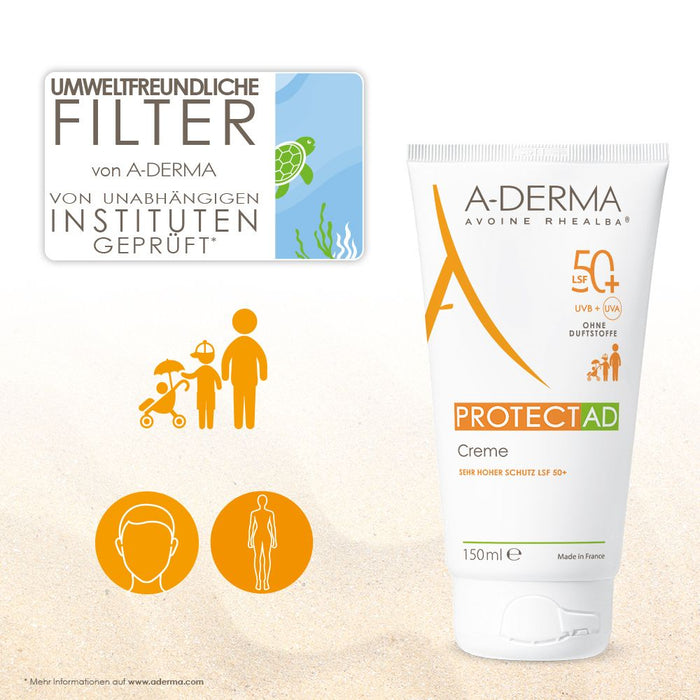 A-DERMA Protect AD Creme LSF 50+, 150 ml Crème